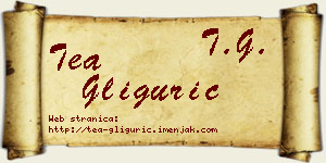 Tea Gligurić vizit kartica